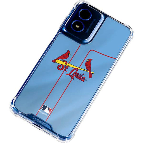 MLB St. Louis Cardinals Alternate/Away Jersey Moto G 5G (2024) Clear Case